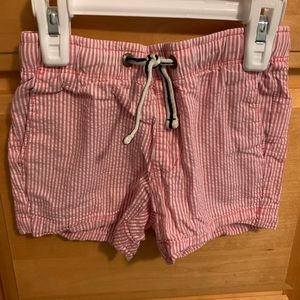 Crown & Ivy pink seersucker boys shorts
